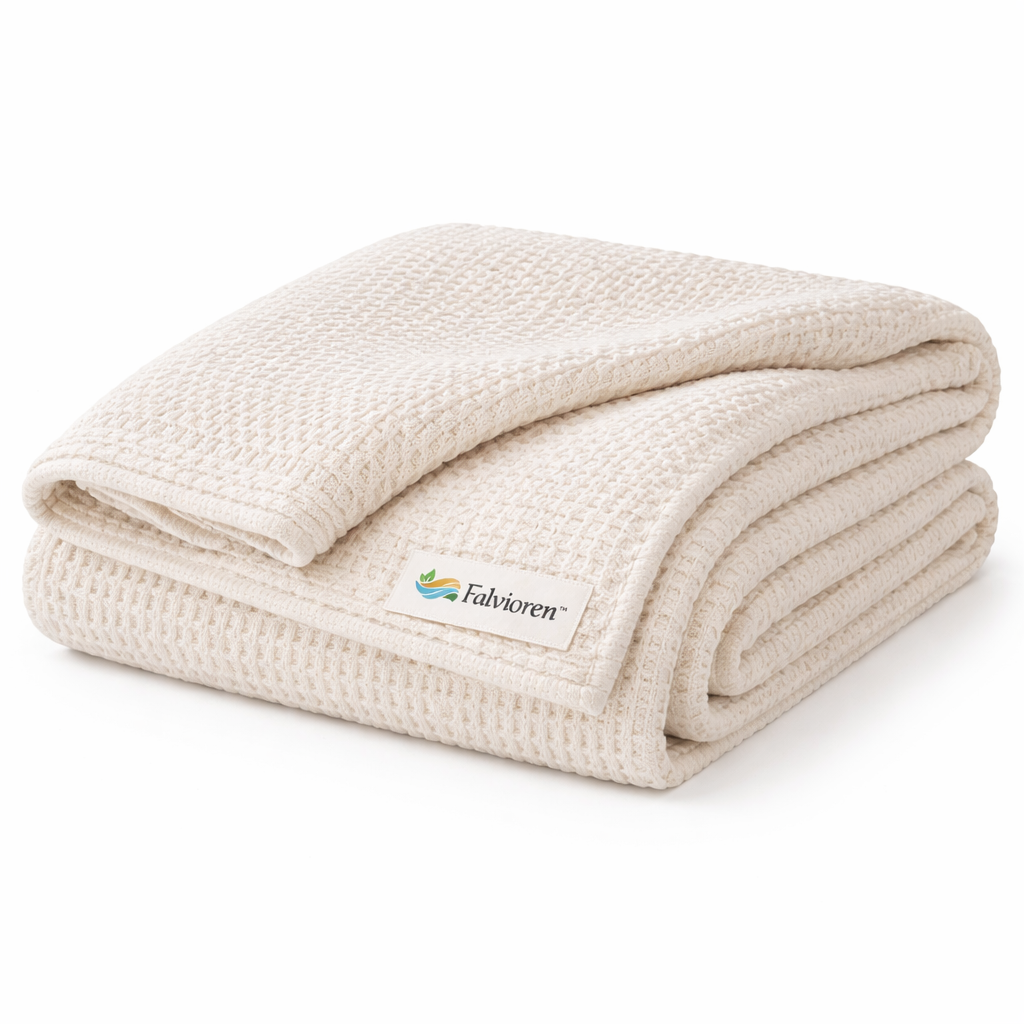 Falvioren™ BreezeWeave™ 3D Air-Flow Cotton Blanket