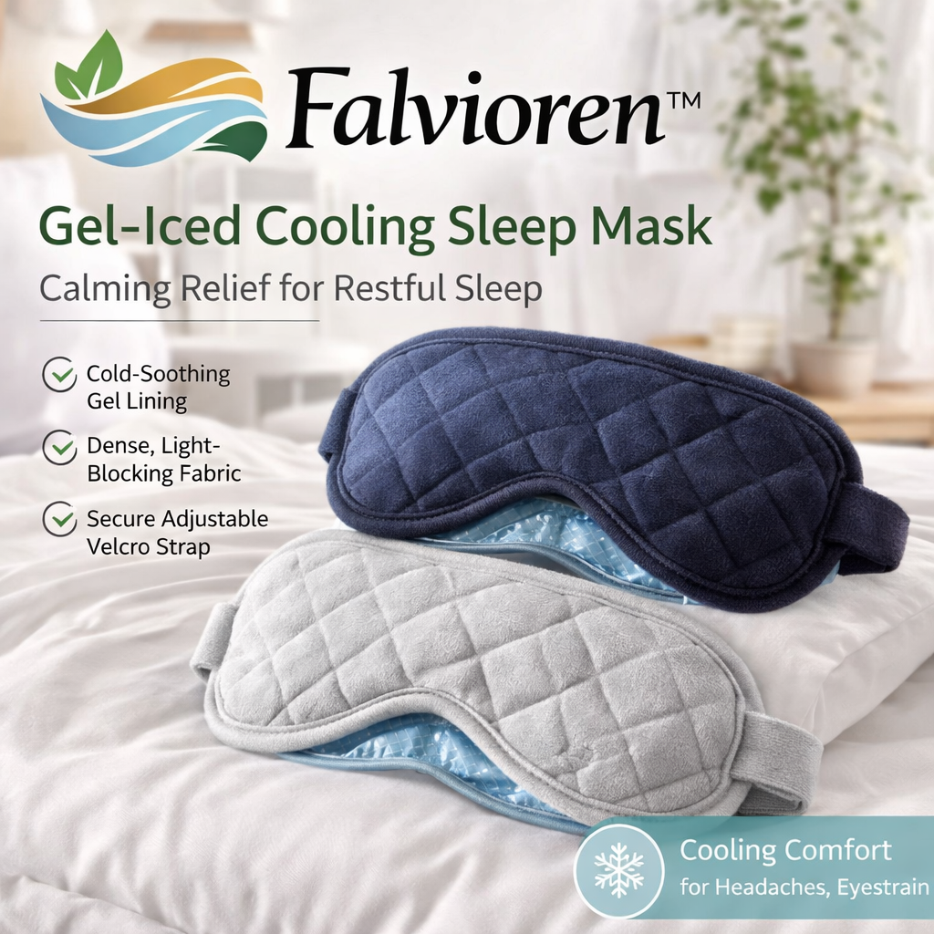 Falvioren™ Gel-Iced Cooling Sleep Mask