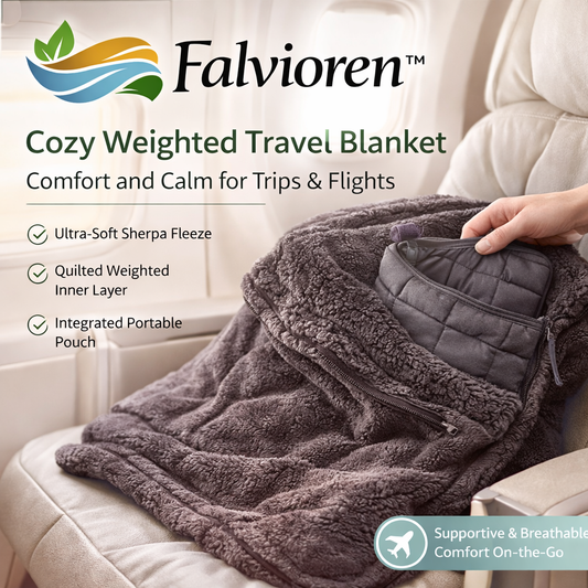 Falvioren™ Cozy Weighted Travel Blanket