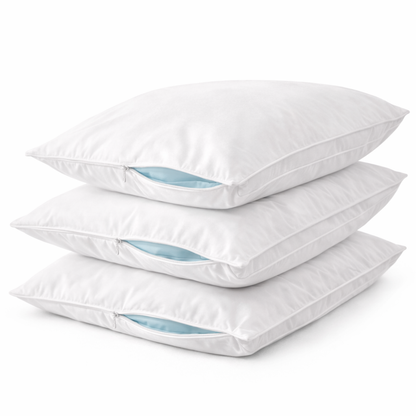 Falvioren™ Premium Cotton Pillow Protectors with Waterproof Lining